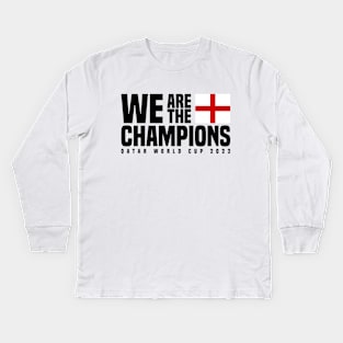 Qatar World Cup Champions 2022 - England Kids Long Sleeve T-Shirt